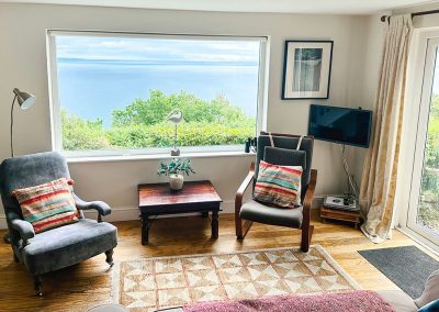 Sea views from sitting room window