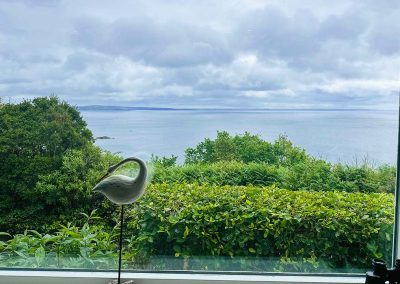 The view from the window over the sea Mounts Bay