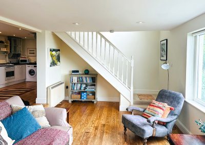 Bookcase underneath the stairs