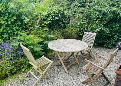 The outside terrace